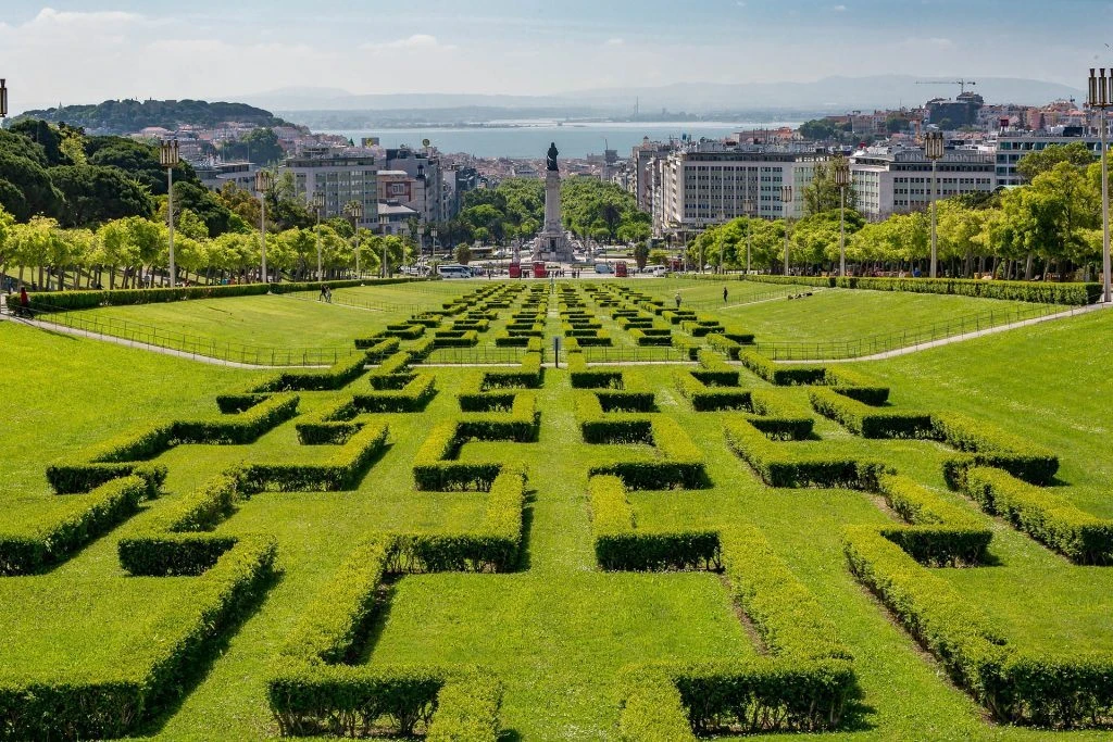 Large garden in Lisbon, Portugal